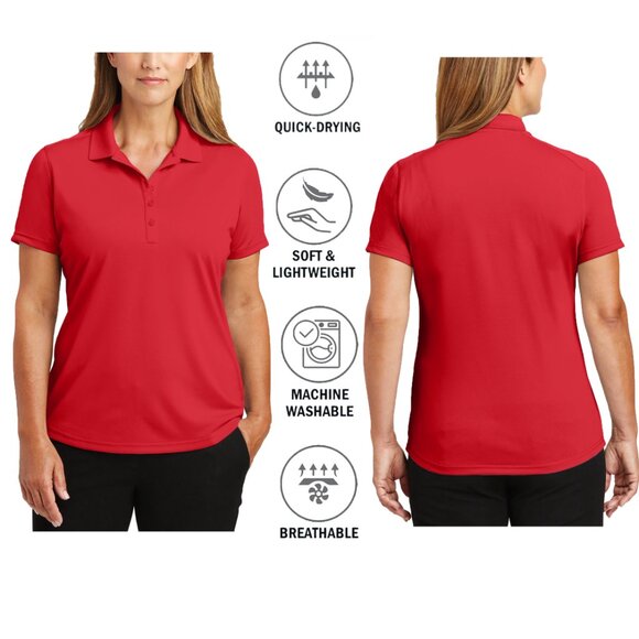 3-Pack Women's Short Sleeve Moisture-Wicking Cool UV-Protected Solid Top Shirt - Picture 9 of 16